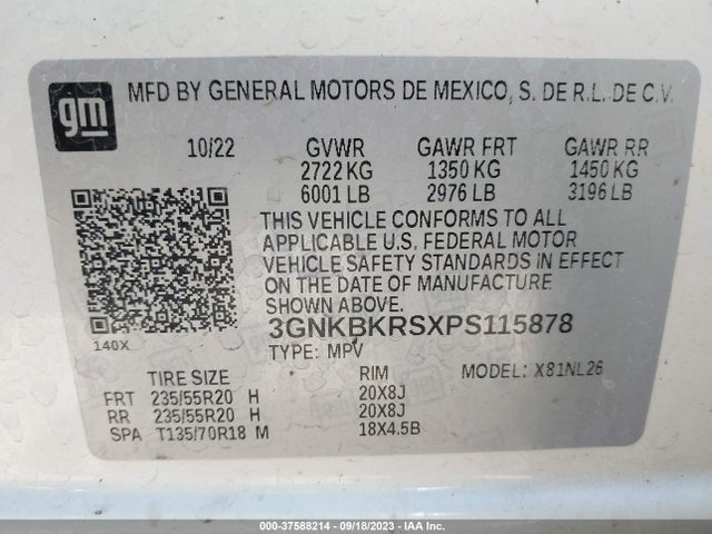 Chevrolet Blazer Awd Rs 2023 3GNKBKRSXPS115878 Image 9