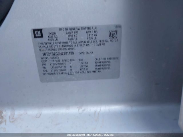 1GT21REG9HZ201189 GMC SIERRA 2500HD