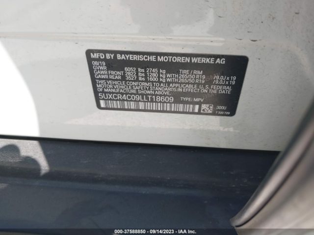 5UXCR4C09LLT18609 BMW X5 Sdrive40i