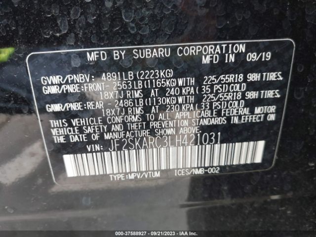 JF2SKARC3LH421031 Subaru Forester Sport