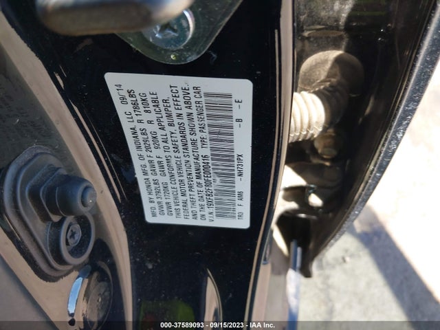 2015 HONDA CIVIC SEDAN EX VIN: 19XFB2F80FE000416