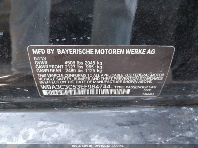WBA3C3C53EF984744 BMW 3 Series 320i Xdrive