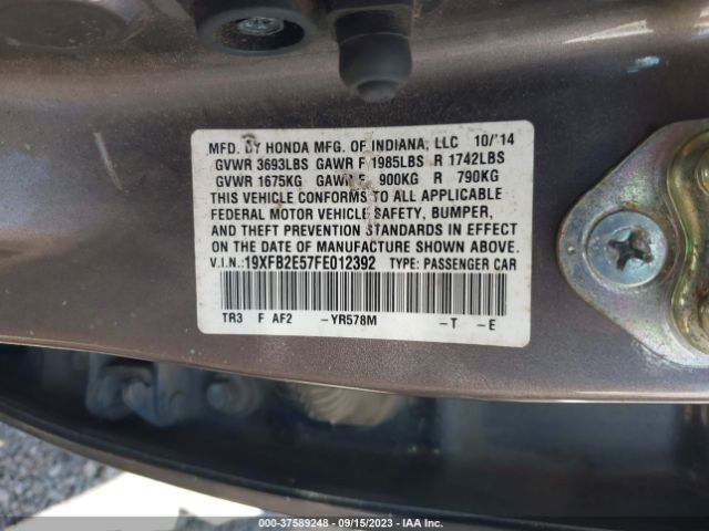19XFB2E57FE012392 Honda Civic Sedan Lx
