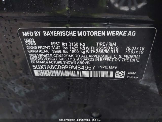 5UXTA6C09P9M84957 BMW X5 Xdrive45e