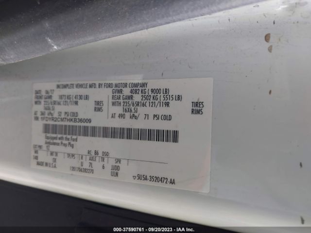 1FDYR2CM7HKB36009 Ford Transit-250