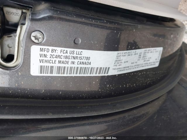 2022 CHRYSLER PACIFICA 2C4RC1BG7NR157780 Photo 8