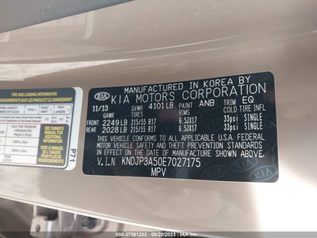 KNDJP3A50E7027175 KIA SOUL +