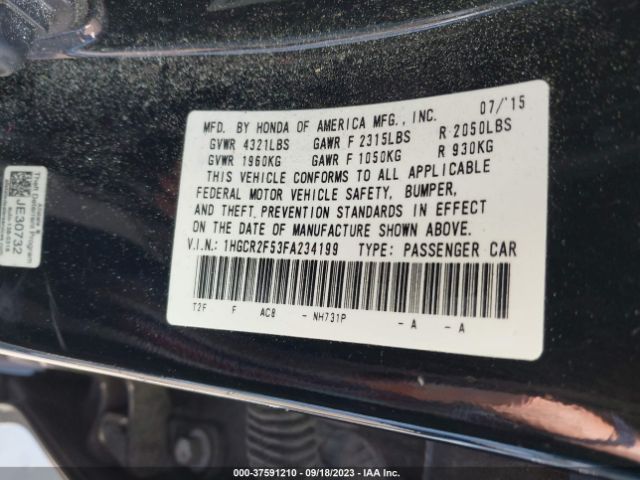 1HGCR2F53FA234199 Honda Accord Sedan Sport