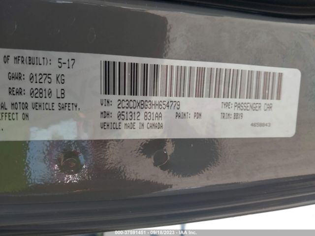2C3CDXBG3HH654779 Dodge Charger Se