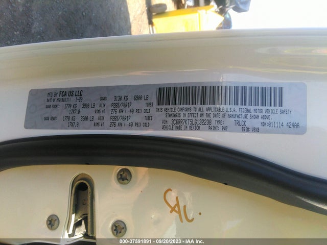 RAM 1500 Classic Tradesman 2020 3C6RR7KT5LG132238 Image 9