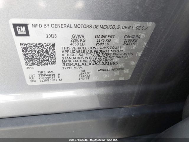 3GKALXEX4KL221685 GMC Terrain Denali