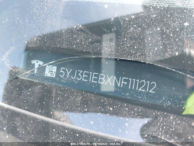 Tesla Model 3 Long Range 2022 5YJ3E1EBXNF111212 Image 9