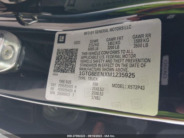 1GTG6EENXM1235925 GMC Canyon 4wd Denali