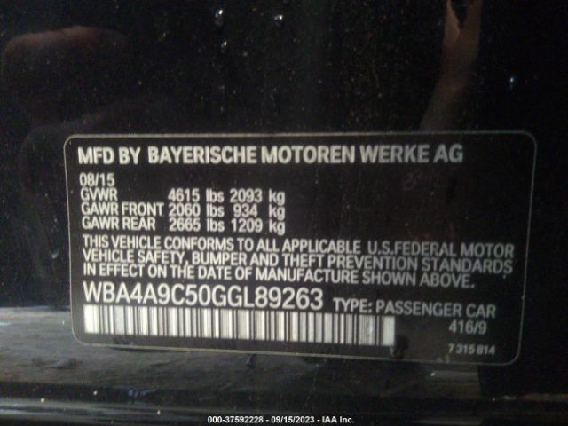 WBA4A9C50GGL89263 BMW 4 Series 428i