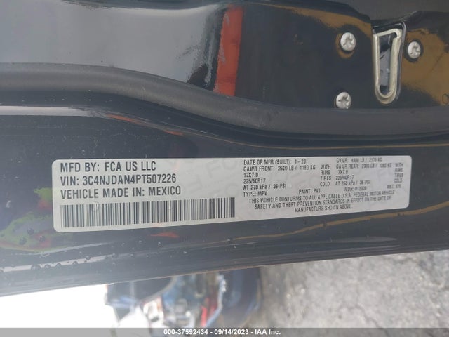 Jeep Compass Sport 2023 3C4NJDAN4PT507226 Image 9