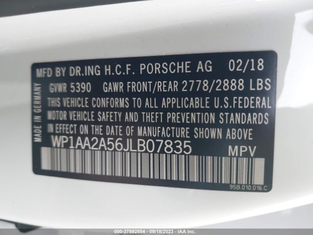 WP1AA2A56JLB07835 Porsche Macan