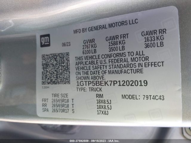 1GTP5BEK7P1202019 GMC Canyon 2wd Elevation