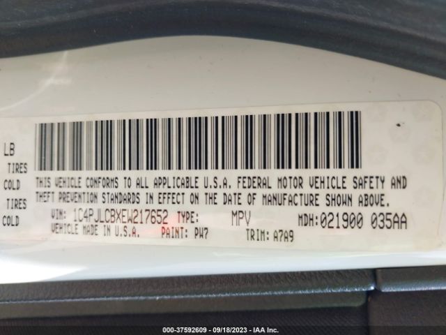 1C4PJLCBXEW217652 Jeep Cherokee Latitude