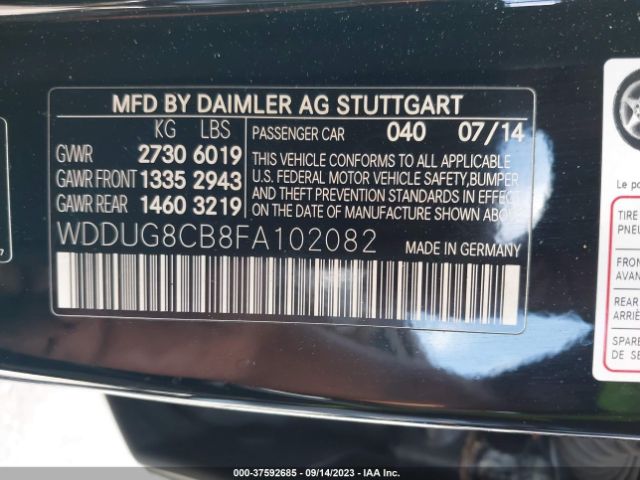 WDDUG8CB8FA102082 Mercedes-Benz S-class S 550