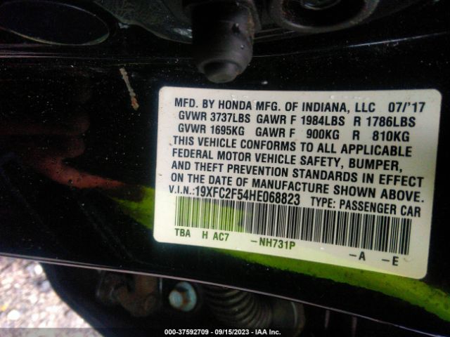 19XFC2F54HE068823 Honda Civic Sedan Lx