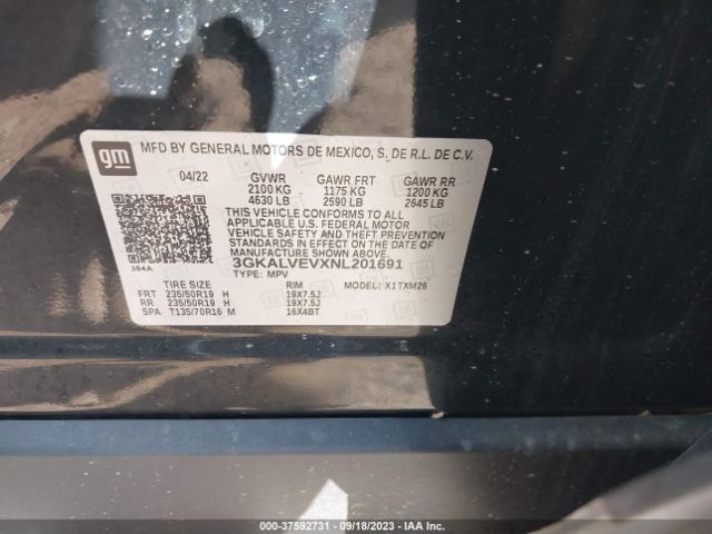 3GKALVEVXNL201691 GMC Terrain Slt