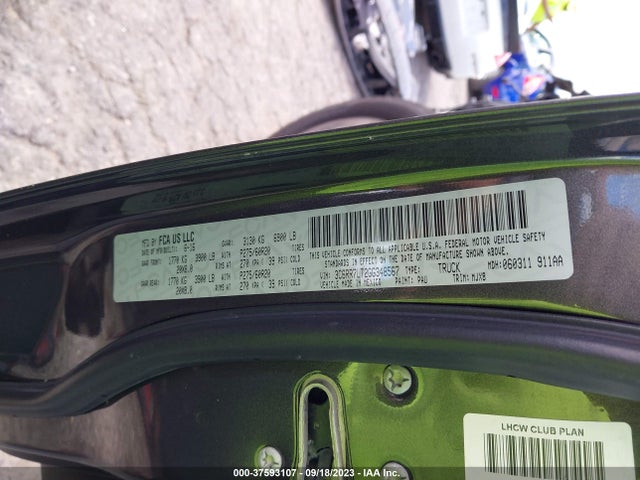 RAM 1500 Big Horn 2016 3C6RR7LT2GG348567 Image 9