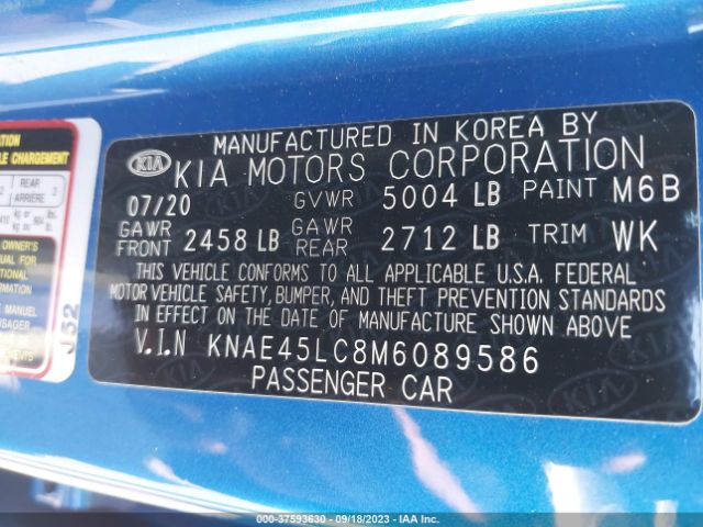 KNAE45LC8M6089586 KIA Stinger Gt1