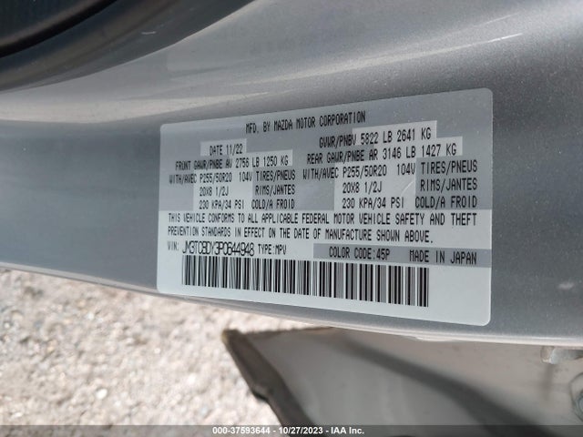 Mazda Cx-9 Grand Touring 2023 JM3TCBDY3P0644948 Image 9