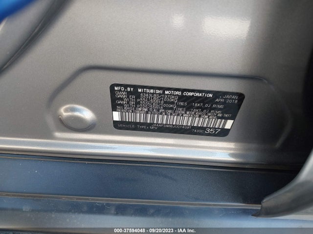 2018 MITSUBISHI OUTLANDER SPORT SE 2.4 VIN: JA4AP3AW8JU014091