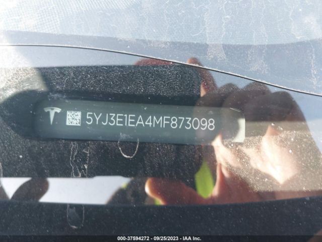 5YJ3E1EA4MF873098 Tesla Model 3 Standard Range Plus
