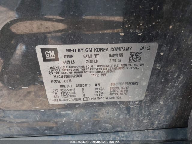 KL4CJFSB8GB525098 Buick Encore Convenience