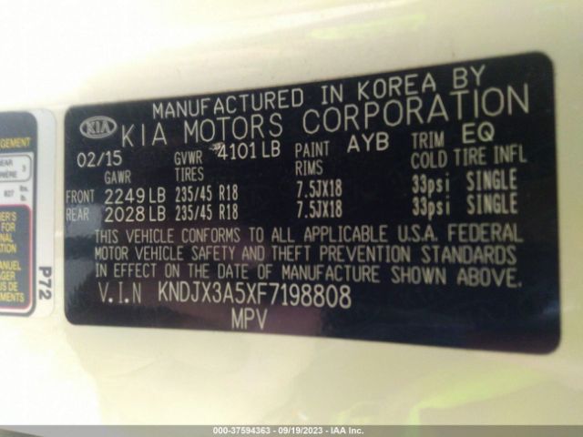 KNDJX3A5XF7198808 KIA Soul !