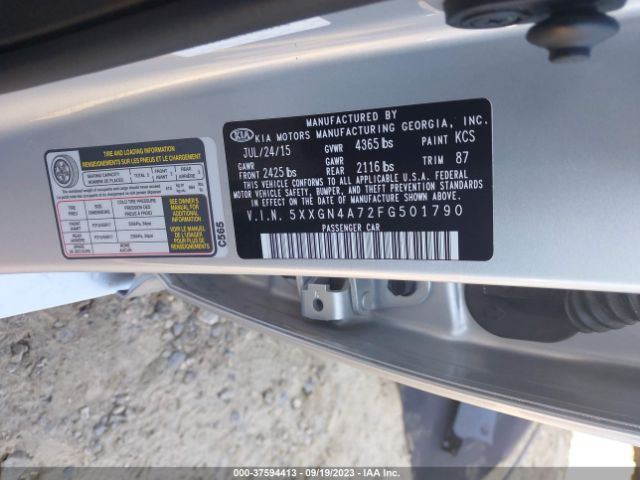 5XXGN4A72FG501790 KIA OPTIMA EX