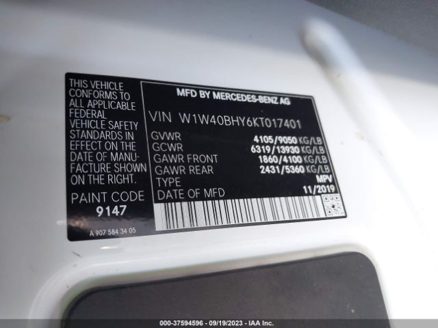 W1W40BHY6KT017401 Mercedes-Benz SPRINTER VAN