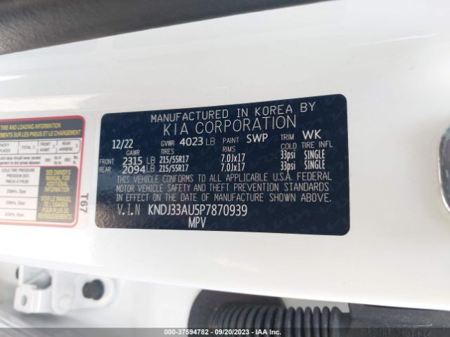 KNDJ33AU5P7870939 KIA SOUL EX