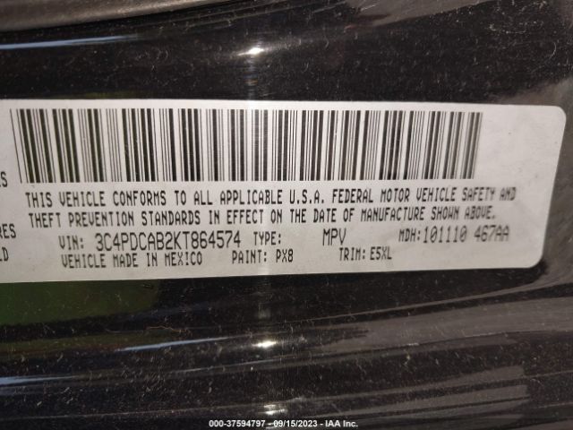 3C4PDCAB2KT864574 Dodge Journey Se Value Package