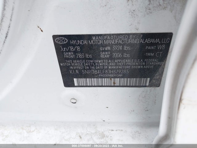 Hyundai Elantra Value Edition 2018 5NPD84LF8JH379285 Image 9