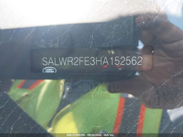 SALWR2FE3HA152562 Land Rover Range Rover Sport 5.0l V8 Supercharged/5.0l V8 Supercharged Dynamic