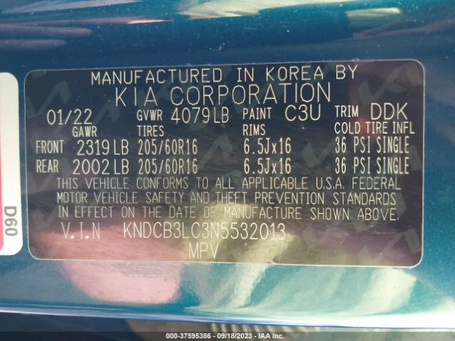 KNDCB3LC3N5532013 KIA NIRO LX