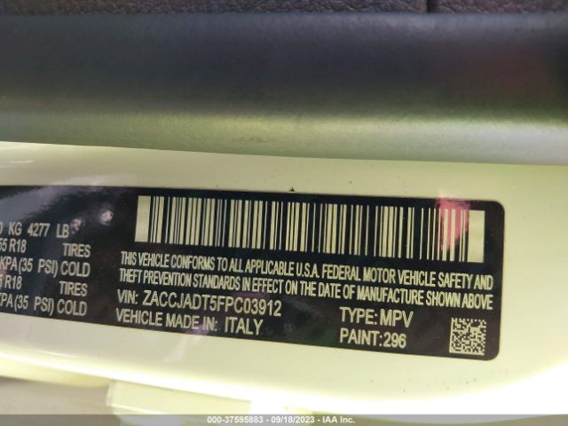ZACCJADT5FPC03912 Jeep Renegade Limited