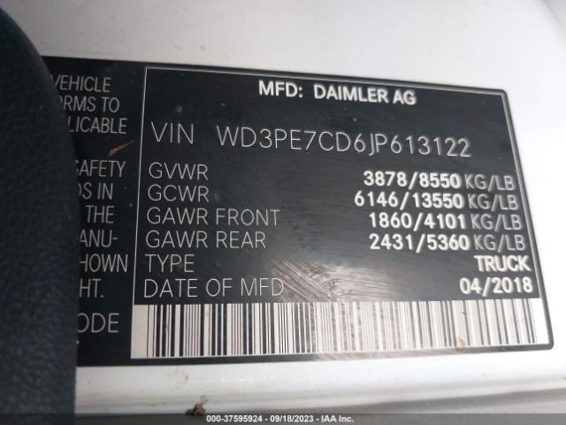 WD3PE7CD6JP613122 Mercedes-Benz SPRINTER CARGO VAN