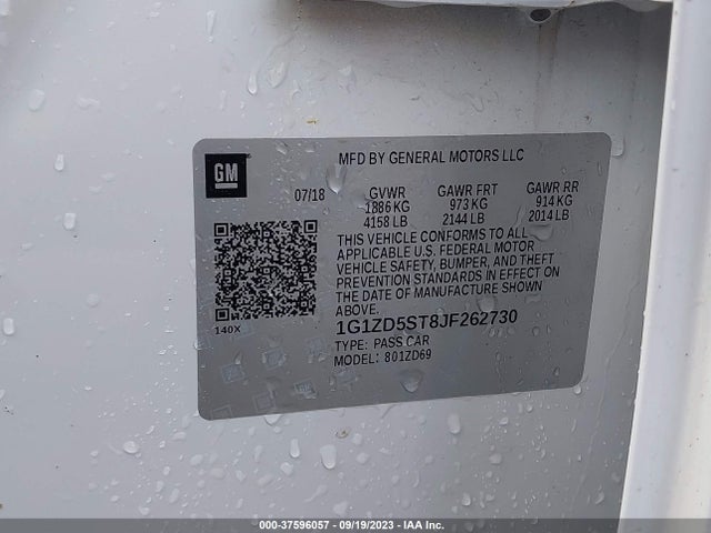 Chevrolet MALIBU LT 2018 1G1ZD5ST8JF262730 Image 9