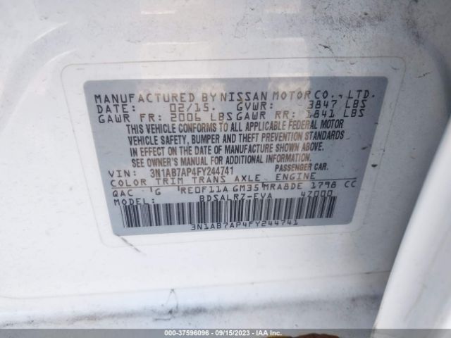 3N1AB7AP4FY244741 Nissan SENTRA SR