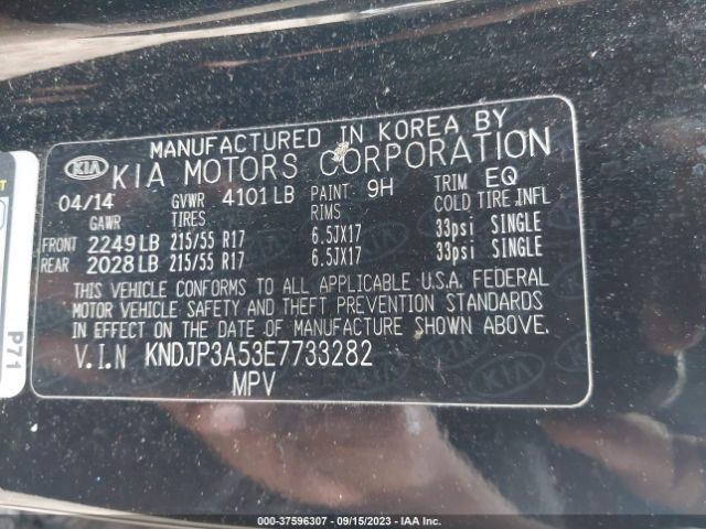 KNDJP3A53E7733282 KIA SOUL +