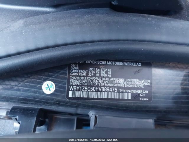 WBY1Z8C50HV889475 BMW I3