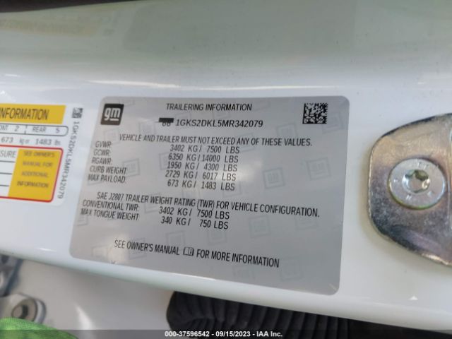 1GKS2DKL5MR342079 GMC YUKON DENALI