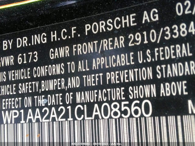 2012 PORSCHE CAYENNE WP1AA2A21CLA08560 Photo 8