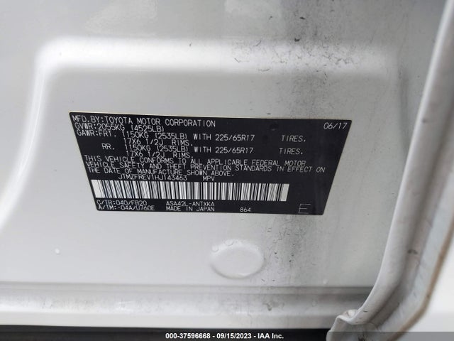 Toyota RAV4 LE 2017 JTMZFREV1HJ143463 Image 9