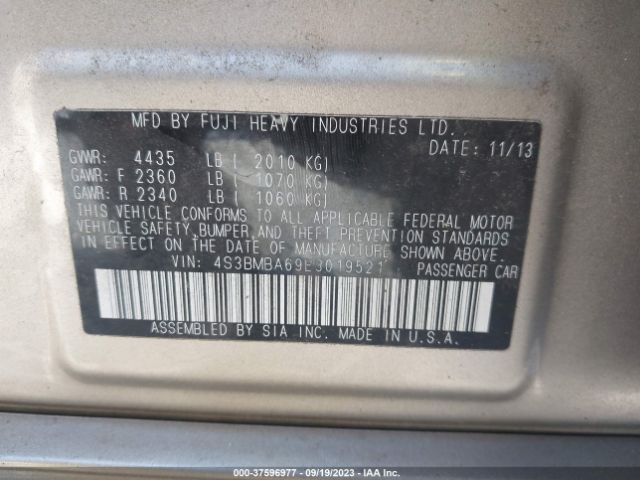 4S3BMBA69E3019521 Subaru Legacy 2.5i