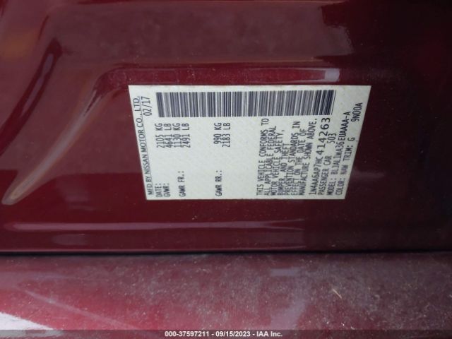 1N4AA6AP7HC414263 Nissan Maxima Sr